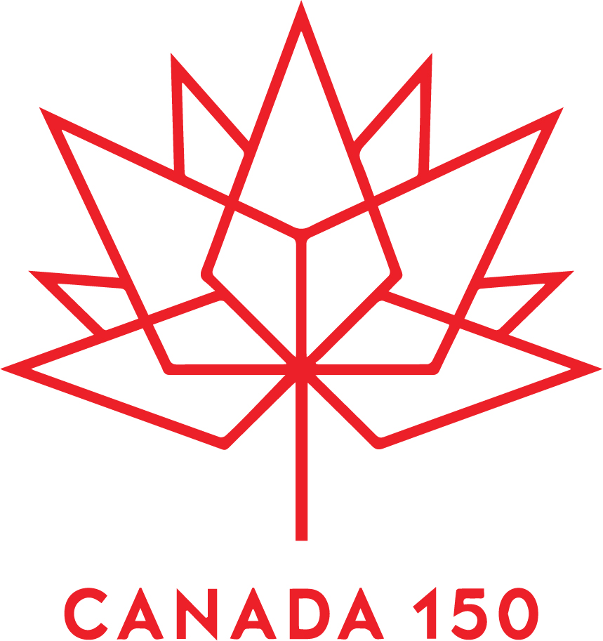 Canada 150 logo – red | AM To FM Promotions